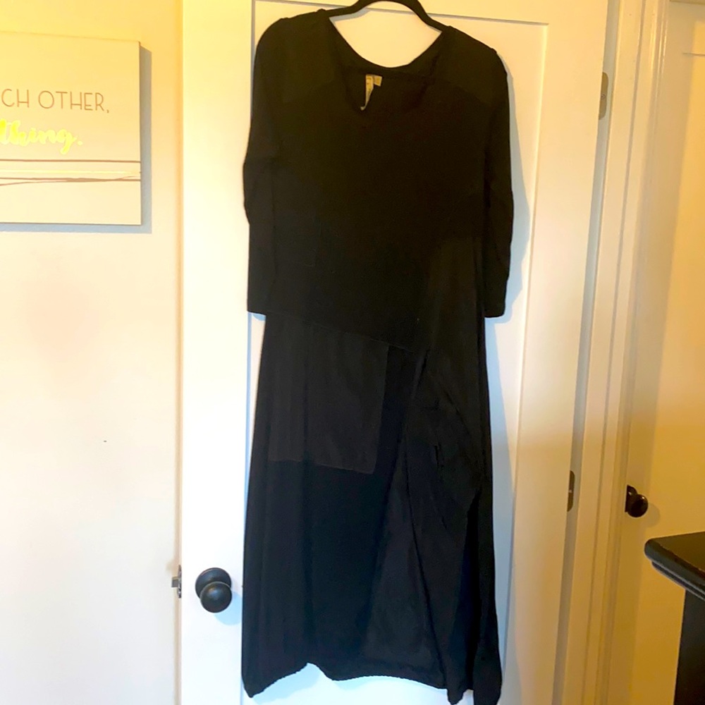 •unique bubble black dress•